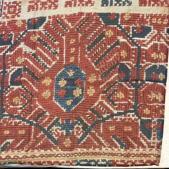 Greek Scarf NEW 33x33 by Fournos Theophilos Benaki Museum - Picture 3 of 15